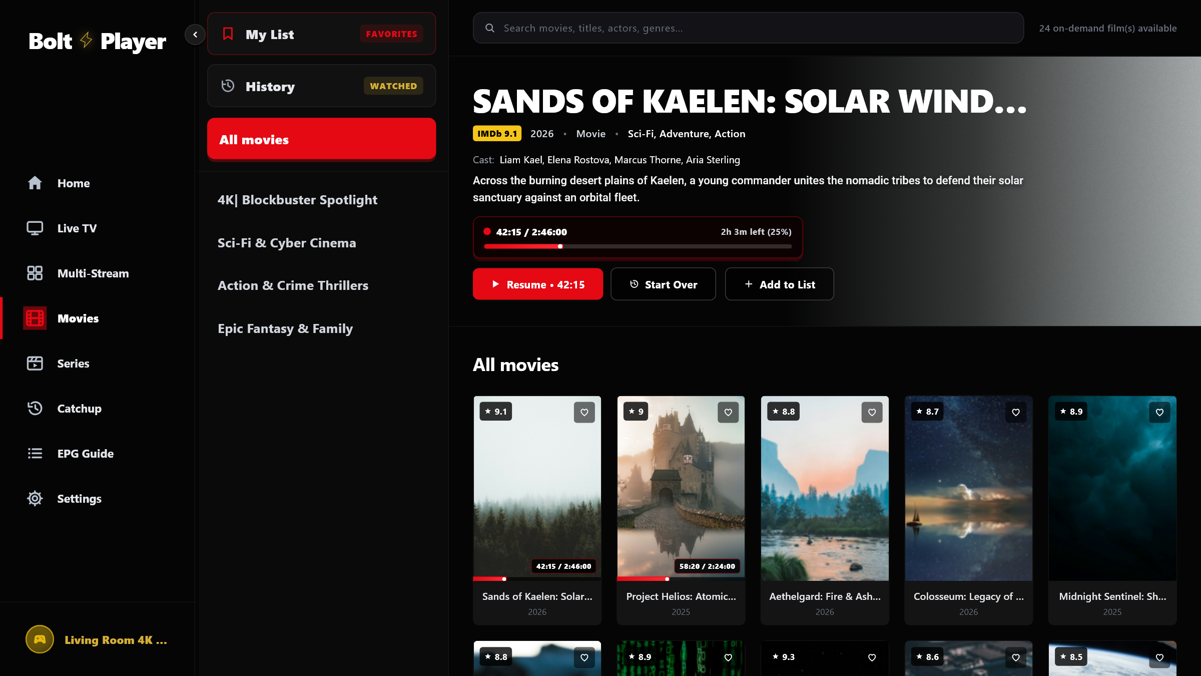 VOD Media Library & QR Web Activation